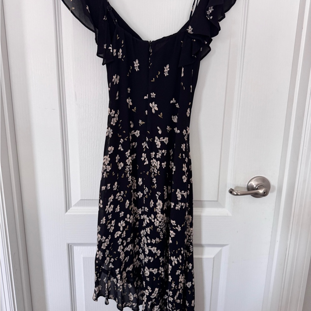 Reformation Adora Asymmetrical floral Dress